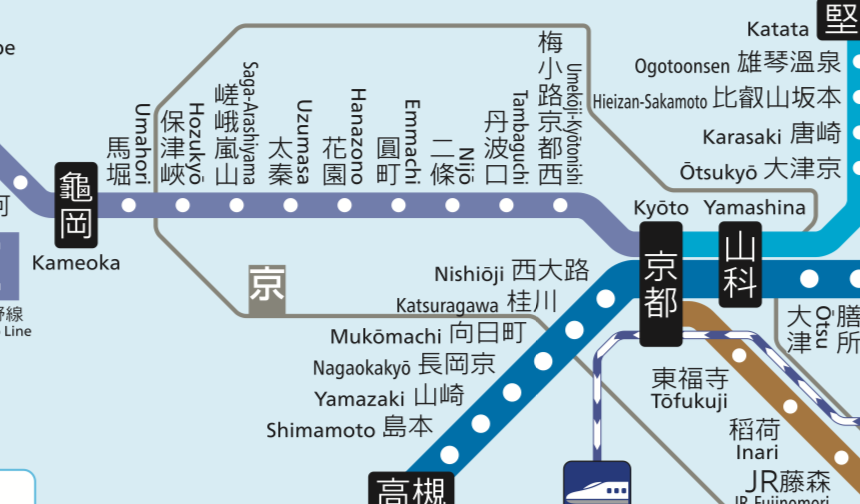 JR京都地圖