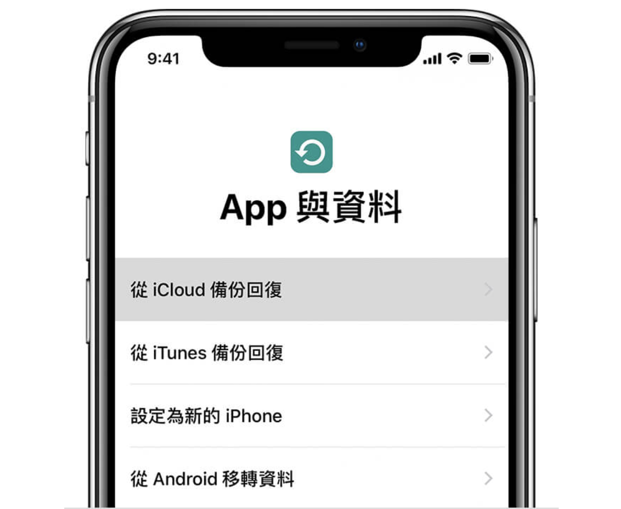 Apple iCloud 備份