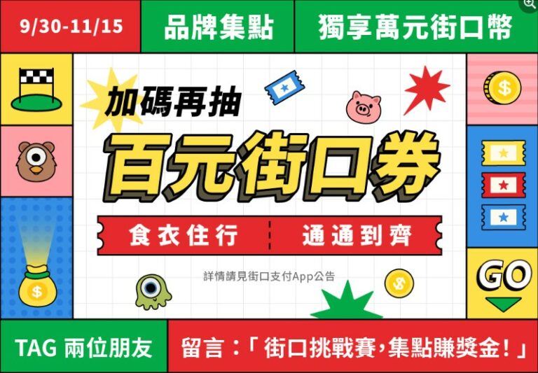2022 街口支付集點贈幣活動開跑~ 你能收集多少點?