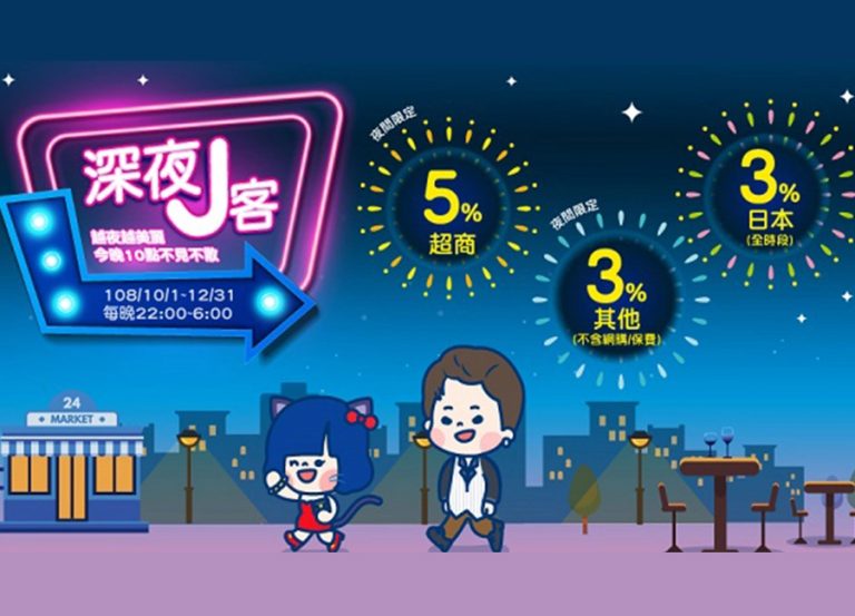 遊日神卡富邦 OMIYAGE 卡推夜貓專案!買宵夜刷爽賺 5 %回饋